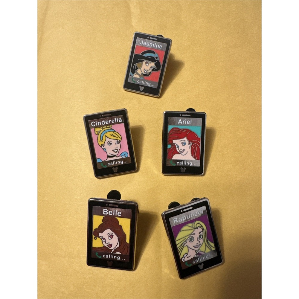 Disney Princess Cell Phone Trading Pins